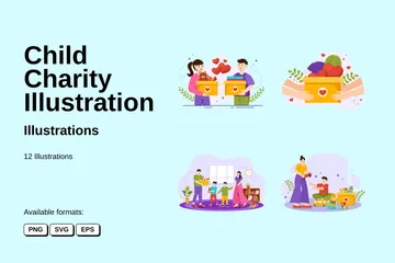 Child Charity Illustration Pack