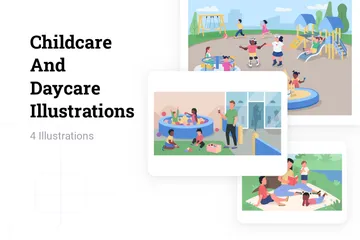 Childcare And Daycare Illustration Pack