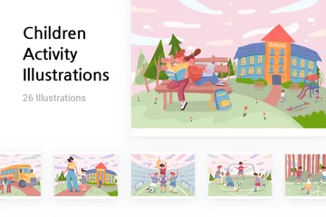 Children Activity Illustration Pack