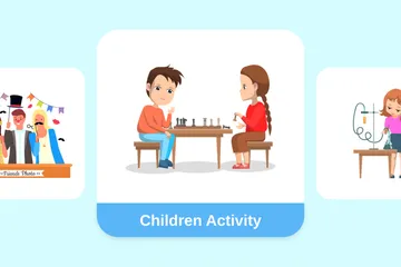 Children Activity Illustration Pack