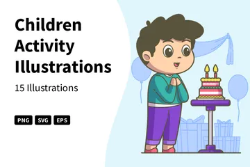 Children Activity Illustration Pack