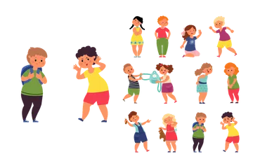 Children Behavior Illustration Pack