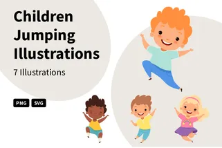 Children Jumping
