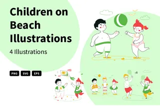 Children On Beach