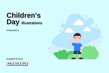 Children's Day Illustration Pack