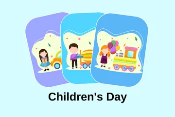 Children's Day Illustration Pack