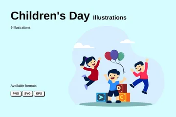 Children's Day Illustration Pack