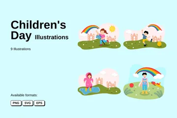 Children's Day Illustration Pack