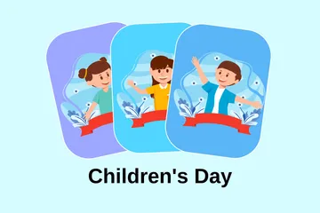 Children's Day Illustration Pack