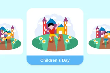 Children's Day Illustration Pack