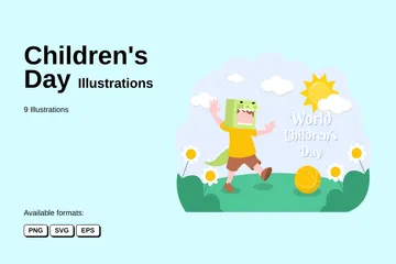 Children's Day Illustration Pack