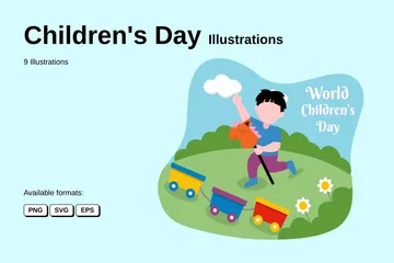 Children's Day Illustration Pack