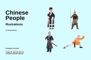 Chinese People Illustration Pack