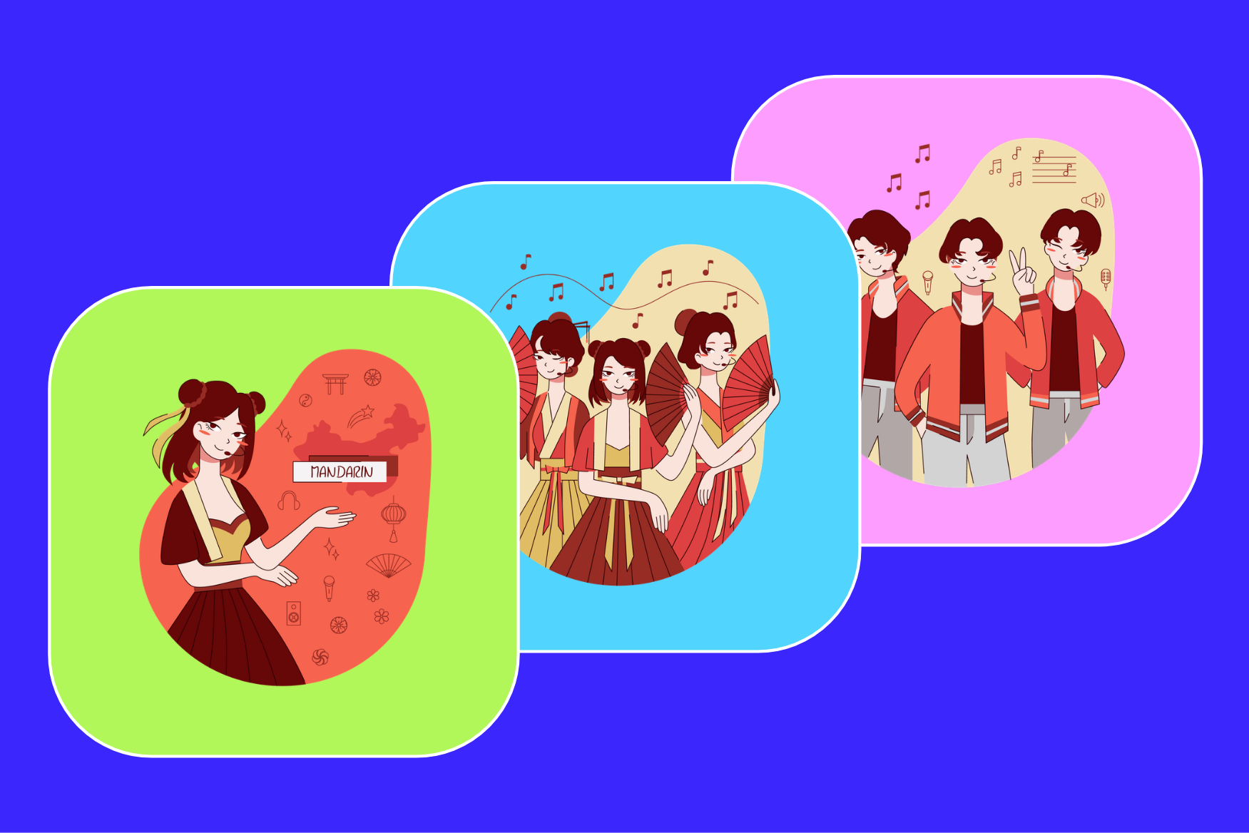 Chinese Pop Music Illustration Pack 10 People Illustrations Svg Png Eps Available Chinese Pop Music Illustration Pack 10 People Illustrations Svg Png Eps Available