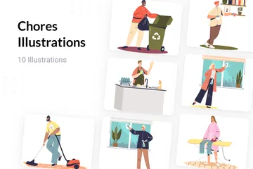 Chores Illustration Pack