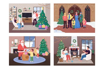 Christmas Celebration Illustration Pack