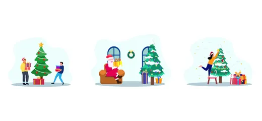 Christmas Celebration Illustration Pack