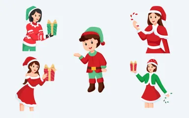 Christmas Character Illustration Pack
