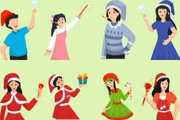 Christmas Character Illustration Pack