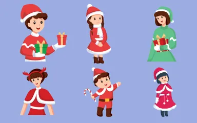 Christmas Character Illustration Pack