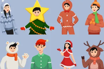 Christmas Character Illustration Pack