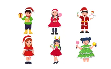 Christmas Character Illustration Pack