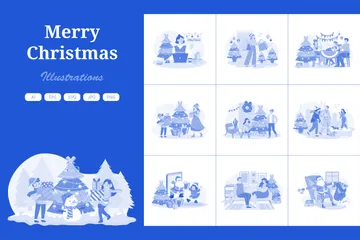 Christmas Day Illustration Pack