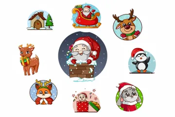 Christmas Element Illustration Pack