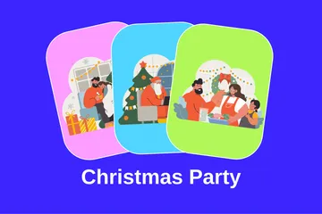 Christmas Party Illustration Pack