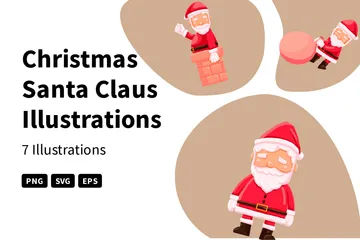 Christmas Santa Claus Illustration Pack