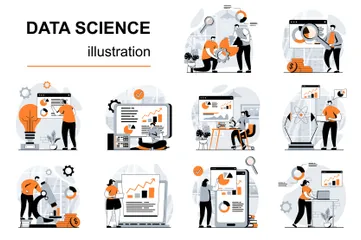 Ciência de Dados Pacote de Ilustrações