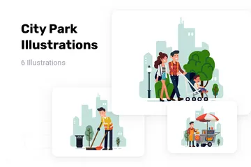 City Park Illustration Pack