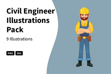 Civil Engineer Illustration Pack