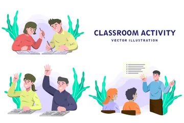 Classroom Activity Illustration Pack