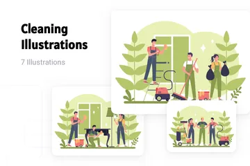 Cleaning Illustration Pack