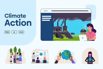 Climate Action Illustration Pack