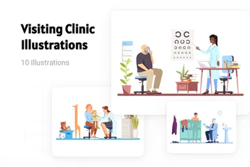 Clinique de visite Pack d'Illustrations