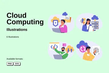 Cloud Computing Illustration Pack