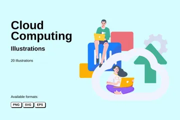 Cloud Computing Illustration Pack