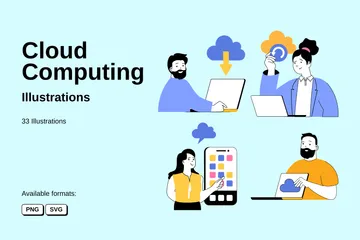 Cloud Computing Illustration Pack