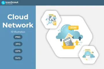 Cloud Network Illustration Pack