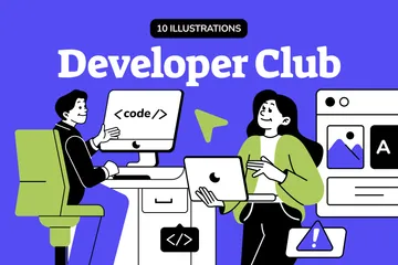 Club de desarrolladores Paquete de Ilustraciones