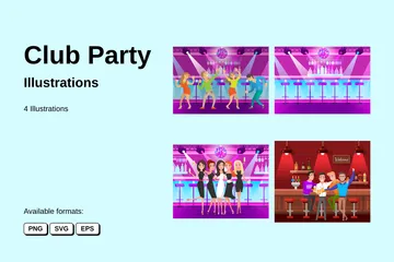 Club Party Illustration Pack