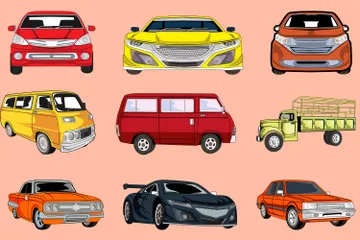 Auto Paquete de Ilustraciones