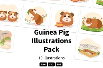 Cochon d'Inde Pack d'Illustrations