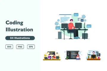 Coding Illustration Pack