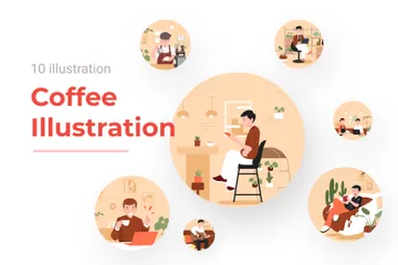 Coffee Illustration Illustration Pack