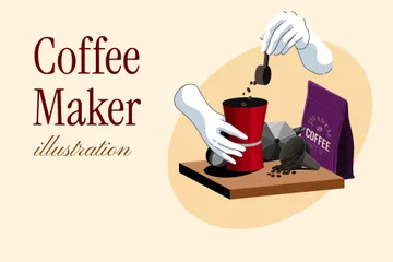 Coffee Maker Illustration Pack
