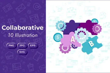 Collaborative Team Illustration Pack