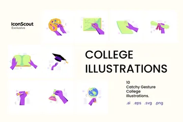 Collège Pack d'Illustrations